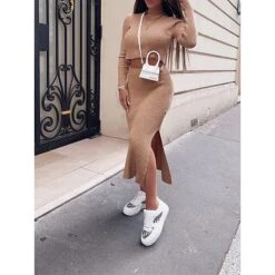 Women's Two Piece Dress Set Casual Dress Sweater Dress Outdoor Daily Fashion Streetwear Split Midi Dress Crew Neck Long Sleeve Plain Regular Fit Black White Orange Fall Winter S M L XL XXL 15 Women's Two Piece Dress Set Casual Dress Sweater Dress Outdoor Daily Fashion Streetwear Split Midi Dress Crew Neck Long Sleeve Plain Regular Fit Black White Orange Fall Winter S M L XL XXL -HAYz Clothing Shop fiegot1695635367072