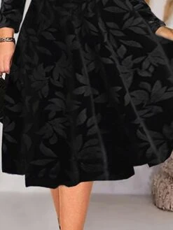 Women‘s Plus Size Curve Party Dress Velvet Dress Black Dress Swing Dress Leaf Midi Dress Long Sleeve V Neck Fashion Party Fall Winter XL XXL 3XL 4XL 5XL 5 Women‘s Plus Size Curve Party Dress Velvet Dress Black Dress Swing Dress Leaf Midi Dress Long Sleeve V Neck Fashion Party Fall Winter XL XXL 3XL 4XL 5XL -HAYz Clothing Shop fktsvq1693905946435