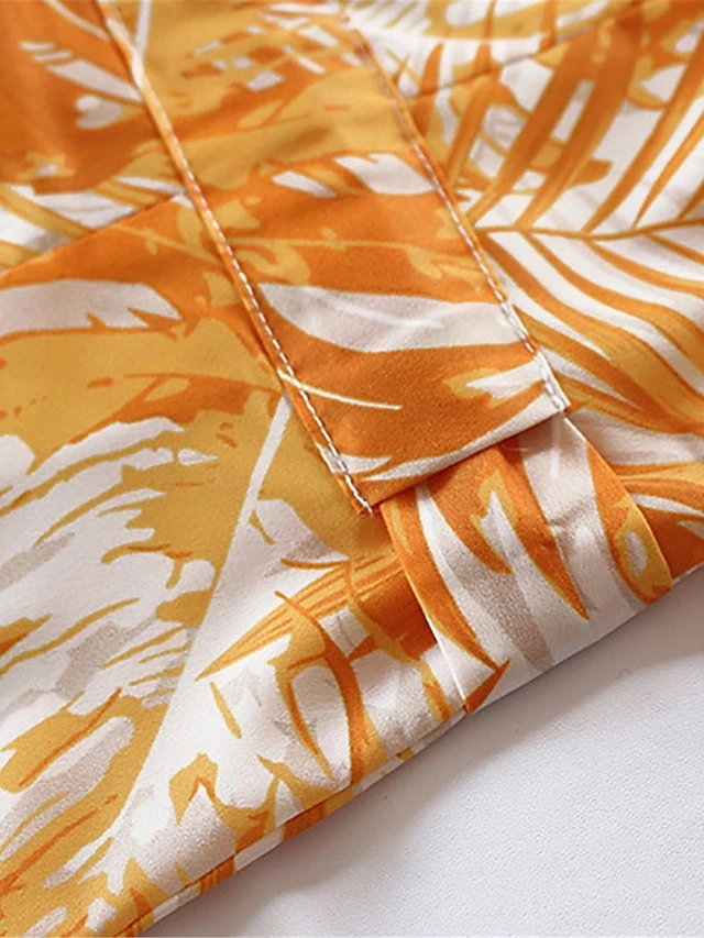 Women's Shirt Dress Casual Dress Swing Dress Maxi Long Dress Outdoor Daily Date Polyester Fashion Casual Shirt Collar Lace Up Button Long Sleeve Fall Winter 2023 Loose Fit Blue Orange Leaf S M L XL 7 Women's Shirt Dress Casual Dress Swing Dress Maxi Long Dress Outdoor Daily Date Polyester Fashion Casual Shirt Collar Lace Up Button Long Sleeve Fall Winter 2023 Loose Fit Blue Orange Leaf S M L XL - Image 7