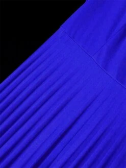 Women's Plus Size Curve Party Dress Formal Dress A Line Dress Plain Midi Dress Long Sleeve Pleated Ruffle Crew Neck Fashion Party Blue Fall Winter XL XXL 3XL 4XL -HAYz Clothing Shop fqxpzu1694425994216