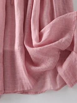 Women's Casual Dress Cotton Linen Dress A Line Dress Midi Dress Linen / Cotton Blend Basic Classic Outdoor Daily Vacation Crew Neck Lace Up Button 3/4 Length Sleeve Spring Fall Autumn 2023 Loose Fit -HAYz Clothing Shop fqznty1694418854604