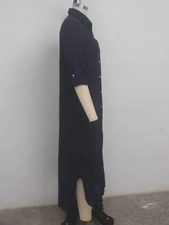 Women's Shirt Dress Cotton Linen Dress Casual Dress Maxi Long Dress Cotton Blend Classic Casual Outdoor Daily Vacation Shirt Collar Button Split Long Sleeve Summer Spring Fall 2023 Loose Fit White 13 Women's Shirt Dress Cotton Linen Dress Casual Dress Maxi Long Dress Cotton Blend Classic Casual Outdoor Daily Vacation Shirt Collar Button Split Long Sleeve Summer Spring Fall 2023 Loose Fit White -HAYz Clothing Shop ftsipp1693305267377