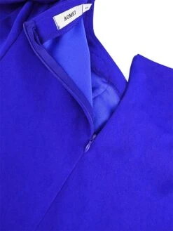 Women's Plus Size Curve Party Dress Work Dress Swing Dress Plain Long Dress Maxi Dress Long Sleeve Pleated Ruffle Crew Neck Fashion Party Blue Fall Winter XL XXL 3XL 4XL -HAYz Clothing Shop fuajhb1694425979269