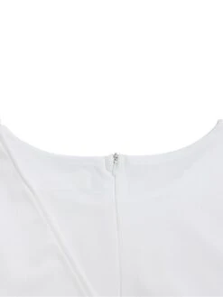 Women‘s Plus Size Curve Work Dress Bodycon Sheath Dress Solid Color Midi Dress Long Sleeve Crew Neck Fashion Outdoor White Red Fall Spring L XL XXL 3XL -HAYz Clothing Shop gabipk1676871082442