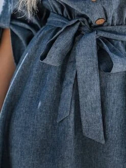 Women's Shirt Dress Casual Dress Midi Dress Outdoor Daily Date Polyester Basic Classic Shirt Collar Lace Up Button Long Sleeve Spring Fall Winter 2023 Loose Fit Navy Blue Pure Color S M L XL 11 Women's Shirt Dress Casual Dress Midi Dress Outdoor Daily Date Polyester Basic Classic Shirt Collar Lace Up Button Long Sleeve Spring Fall Winter 2023 Loose Fit Navy Blue Pure Color S M L XL -HAYz Clothing Shop gfahzg1692180019630