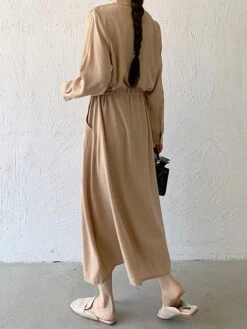 Women's Shirt Dress Casual Dress Maxi Long Dress Outdoor Daily Date Polyester Fashion Classic Shirt Collar Button Pocket Long Sleeve Fall Winter 2023 Loose Fit ArmyGreen Black Brown Pure Color S M L 33 Women's Shirt Dress Casual Dress Maxi Long Dress Outdoor Daily Date Polyester Fashion Classic Shirt Collar Button Pocket Long Sleeve Fall Winter 2023 Loose Fit ArmyGreen Black Brown Pure Color S M L -HAYz Clothing Shop gfyyda1693535861995