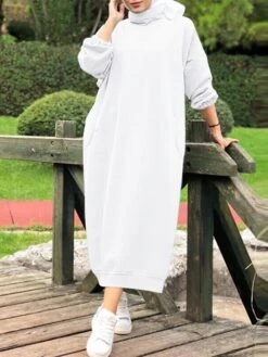 Women‘s Plus Size Curve Sweatshirt Dress Solid Color Stand Collar Long Sleeve Winter Fall Casual Classic Maxi Long Dress Daily Vacation Dress 16 Women‘s Plus Size Curve Sweatshirt Dress Solid Color Stand Collar Long Sleeve Winter Fall Casual Classic Maxi Long Dress Daily Vacation Dress -HAYz Clothing Shop gloaqq1668235021922