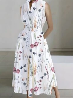 Women's Shirt Dress Casual Dress Swing Dress Maxi Long Dress Outdoor Office Daily Polyester Fashion Modern Shirt Collar Button Pocket Sleeveless Summer Spring 2023 Loose Fit White Pink Navy Blue 9 Women's Shirt Dress Casual Dress Swing Dress Maxi Long Dress Outdoor Office Daily Polyester Fashion Modern Shirt Collar Button Pocket Sleeveless Summer Spring 2023 Loose Fit White Pink Navy Blue -HAYz Clothing Shop gmuqfe1689925419969