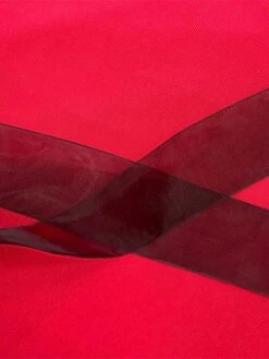 Women‘s Plus Size Curve Party Dress Color Block Crew Neck Mesh 3/4 Length Sleeve Spring Fall Prom Dress Midi Dress Party Going Out Dress -HAYz Clothing Shop gpupjg1656067340499