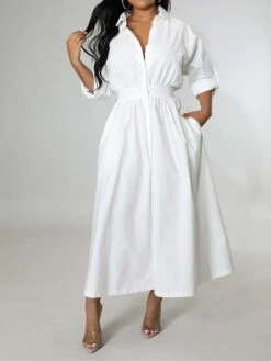 Women's Shirt Dress Casual Dress Swing Dress Maxi Long Dress Outdoor Daily Vacation Cotton And Linen Fashion Casual Shirt Collar Button Rolled Cuff Long Sleeve Spring Fall Winter 2023 Slim Black 25 Women's Shirt Dress Casual Dress Swing Dress Maxi Long Dress Outdoor Daily Vacation Cotton And Linen Fashion Casual Shirt Collar Button Rolled Cuff Long Sleeve Spring Fall Winter 2023 Slim Black -HAYz Clothing Shop gtpkyt1695027663294