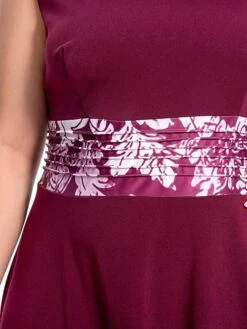 Women‘s Plus Size Curve Dress Set Print Crew Neck Long Sleeve Spring Fall Elegant Maxi Long Dress Formal Party Dress -HAYz Clothing Shop gwhzoi1694769842238