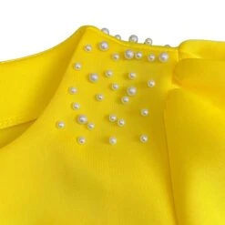 Women‘s Plus Size Curve Party Dress Solid Color Crew Neck Mesh Puff Sleeve Long Sleeve Fall Winter Prom Dress Midi Dress Party Dress -HAYz Clothing Shop gxlopw1649817923200