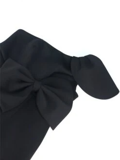 Women‘s Plus Size Curve Prom Dress Party Dress Wedding Guest Dress Long Dress Maxi Dress Black Sleeveless Pure Color Bow Summer Spring Fall One Shoulder Fashion Evening Party Vacation 2023 -HAYz Clothing Shop hbqpof1691464463331