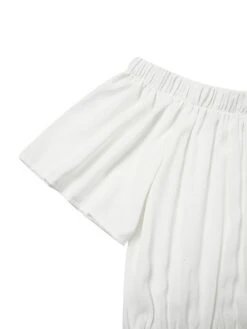 Women's Casual Dress Holiday Dress Shift Dress Long Dress Maxi Dress Khaki Red White Short Sleeve Pure Color Ruffle Spring Summer Off Shoulder Fashion Vacation Weekend Loose Fit 2023 S M L XL XXL 3XL -HAYz Clothing Shop hcbmxd1676887918277