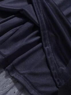 Women's Plus Size Curve Party Dress Cocktail Dress Swing Dress Maxi Dress Black Navy Blue Long Sleeve Polka Dot Mesh Spring Fall Winter V Neck Fashion Birthday Wedding Guest Vacation XL XXL -HAYz Clothing Shop hcissj1692175626037