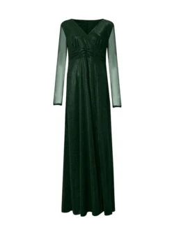 Women's Plus Size Curve Party Dress Sheath Dress Burgundy Dress Solid Color Plain Long Dress Maxi Dress Long Sleeve V Neck Fashion Party Black Wine Fall Winter L XL XXL 3XL 4XL -HAYz Clothing Shop hcrdep1695018861854