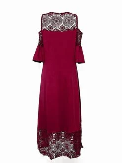 Women‘s Plus Size Curve Party Dress Solid Color Crew Neck Lace Half Sleeve Spring Fall Elegant Formal Maxi Long Dress Party Vacation Dress 18 Women‘s Plus Size Curve Party Dress Solid Color Crew Neck Lace Half Sleeve Spring Fall Elegant Formal Maxi Long Dress Party Vacation Dress -HAYz Clothing Shop hkmphi1645001089826