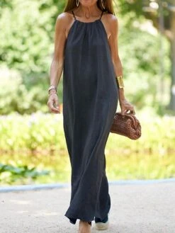 Women's Casual Dress Swing Dress White Dress Long Dress Maxi Dress Cotton Polyester Basic Casual Outdoor Daily Holiday Halter Neck Split Sleeveless Summer Spring 2023 Regular Fit Camel Black White 15 Women's Casual Dress Swing Dress White Dress Long Dress Maxi Dress Cotton Polyester Basic Casual Outdoor Daily Holiday Halter Neck Split Sleeveless Summer Spring 2023 Regular Fit Camel Black White -HAYz Clothing Shop hqxytq1675162400013