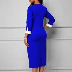 Women‘s Plus Size Curve Party Dress Plaid Crew Neck Print Long Sleeve Winter Fall Elegant Prom Dress Midi Dress Formal Party Dress -HAYz Clothing Shop hyzgmh1639986913941