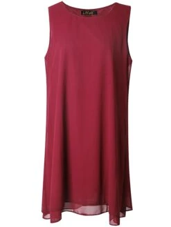 Women's Dress Set Two Piece Dress Church Dress Midi Dress Light Pink Black Wine Long Sleeve Pure Color Chiffon Summer Spring Crew Neck Stylish Winter Dress Fall Dress 2023 XL XXL 3XL 4XL 5XL -HAYz Clothing Shop ibnlko1638868489763