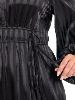 Women's Plus Size Curve Work Dress Satin Dress Black Dress Plain Midi Dress Long Sleeve Split V Neck Fashion Office Black Fall Winter L XL XXL 3XL 4XL 14 Women's Plus Size Curve Work Dress Satin Dress Black Dress Plain Midi Dress Long Sleeve Split V Neck Fashion Office Black Fall Winter L XL XXL 3XL 4XL -HAYz Clothing Shop idhswg1694772911645