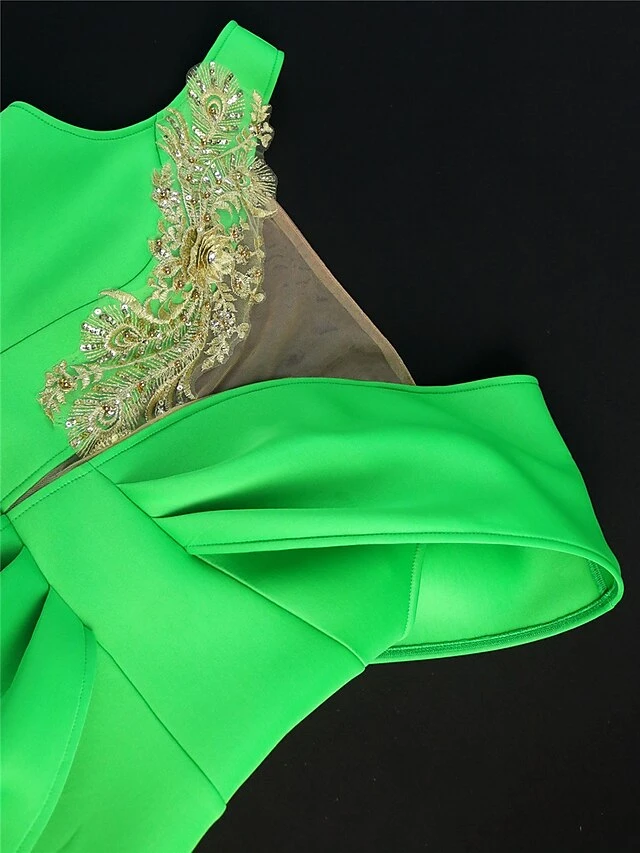 Women‘s Plus Size Curve Party Dress Cocktail Dress Wedding Guest Dress Long Dress Maxi Dress Green Short Sleeve Pure Color Lace Summer Spring Fall V Neck Fashion Wedding Guest Vacation 4 Women‘s Plus Size Curve Party Dress Cocktail Dress Wedding Guest Dress Long Dress Maxi Dress Green Short Sleeve Pure Color Lace Summer Spring Fall V Neck Fashion Wedding Guest Vacation - Image 4