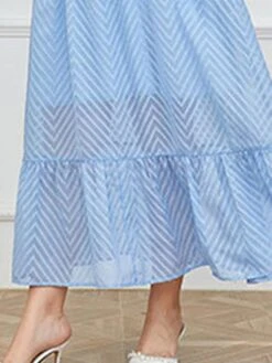 Women's Plus Size Prom Dress Party Dress Corset Dress Long Dress Maxi Dress Light Blue Long Sleeve Pure Color Drawstring Fall Winter Autumn Square Neck Fashion Winter Dress Evening Party Wedding Guest -HAYz Clothing Shop ioftxb1693535313888