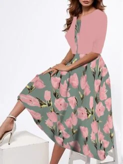 Women's Two Piece Dress Set Casual Dress Tank Dress Outdoor Daily Fashion Streetwear Print Midi Dress Strap Half Sleeve Floral Loose Fit Pink Dark Pink Peach Summer Spring S M L XL XXL 8 Women's Two Piece Dress Set Casual Dress Tank Dress Outdoor Daily Fashion Streetwear Print Midi Dress Strap Half Sleeve Floral Loose Fit Pink Dark Pink Peach Summer Spring S M L XL XXL -HAYz Clothing Shop iounux1687319833283