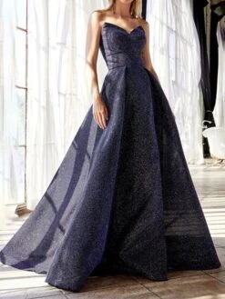 Women‘s Plus Size Curve Party Dress Solid Color Strapless Split Sleeveless Spring Fall Prom Dress Maxi Long Dress Party Daily Dress Ruched Loose -HAYz Clothing Shop iseozf1657709783278