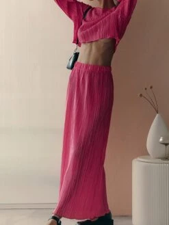 Women's Two Piece Dress Set Casual Dress Skirt Set Outdoor Daily Fashion Streetwear Pleated Midi Dress Crew Neck Long Sleeve Plain Regular Fit Blue Green Rose Red Fall Winter S M L 18 Women's Two Piece Dress Set Casual Dress Skirt Set Outdoor Daily Fashion Streetwear Pleated Midi Dress Crew Neck Long Sleeve Plain Regular Fit Blue Green Rose Red Fall Winter S M L -HAYz Clothing Shop isymun1693534952174