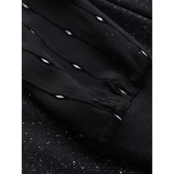 Women's Plus Size Curve Party Dress Cocktail Dress Sheath Dress Solid Color Midi Dress Long Sleeve Mesh Patchwork Crew Neck Fashion Party Black Fall Winter L XL XXL 3XL 4XL -HAYz Clothing Shop itzsyv1695645448256