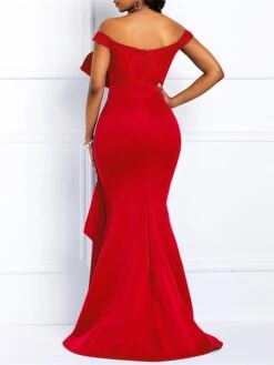 Women‘s Plus Size Curve Party Dress Color Block Off Shoulder Short Sleeve Spring Fall Stylish Prom Dress Maxi Long Dress Party Vacation Dress Sequin Dress -HAYz Clothing Shop iwyazm1663739321651