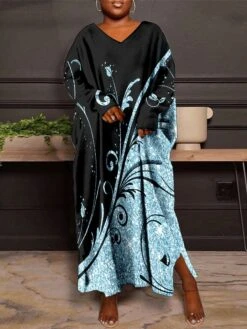 Women's Plus Size Curve Casual Dress Winter Dress Floral Long Dress Maxi Dress Long Sleeve Print V Neck Fashion Outdoor White Pink Fall Winter L XL XXL 3XL 4XL 7 Women's Plus Size Curve Casual Dress Winter Dress Floral Long Dress Maxi Dress Long Sleeve Print V Neck Fashion Outdoor White Pink Fall Winter L XL XXL 3XL 4XL -HAYz Clothing Shop ixbcbj1695360876042