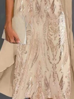 Women's Two Piece Dress Set Shift Dress Swing Dress Outdoor Date Fashion Elegant Print Maxi Dress Crew Neck 3/4 Length Sleeve Floral Loose Fit Khaki Fall Spring S M L XL XXL 5 Women's Two Piece Dress Set Shift Dress Swing Dress Outdoor Date Fashion Elegant Print Maxi Dress Crew Neck 3/4 Length Sleeve Floral Loose Fit Khaki Fall Spring S M L XL XXL -HAYz Clothing Shop izcwmq1672827408682