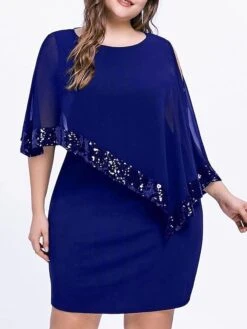 Women‘s Plus Size Curve Sequin Dress Work Dress Sheath Dress Solid Color Mini Dress Long Sleeve Crew Neck Fashion Evening Party Black Yellow Summer Spring L XL XXL 3XL 4XL 16 Women‘s Plus Size Curve Sequin Dress Work Dress Sheath Dress Solid Color Mini Dress Long Sleeve Crew Neck Fashion Evening Party Black Yellow Summer Spring L XL XXL 3XL 4XL -HAYz Clothing Shop jgkddu1677036575470