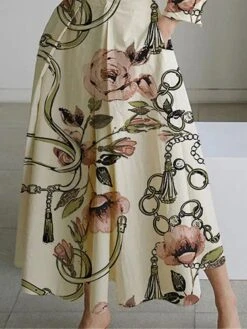 Women's Shirt Dress Casual Dress Swing Dress Maxi Long Dress Outdoor Office Daily Polyester Fashion Modern Shirt Collar Button Pocket Long Sleeve Spring Fall Winter 2023 Loose Fit White Apricot Floral 7 Women's Shirt Dress Casual Dress Swing Dress Maxi Long Dress Outdoor Office Daily Polyester Fashion Modern Shirt Collar Button Pocket Long Sleeve Spring Fall Winter 2023 Loose Fit White Apricot Floral -HAYz Clothing Shop jjayya1692787140426