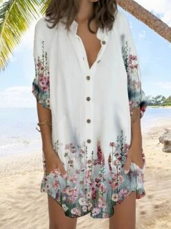 Women's Shirt Dress Casual Dress Shift Dress Mini Dress Outdoor Daily Vacation Polyester Fashion Casual Stand Collar Button Pocket Long Sleeve Summer Spring Fall 2023 Regular Fit White Orange Gray 5 Women's Shirt Dress Casual Dress Shift Dress Mini Dress Outdoor Daily Vacation Polyester Fashion Casual Stand Collar Button Pocket Long Sleeve Summer Spring Fall 2023 Regular Fit White Orange Gray -HAYz Clothing Shop jlmblm1677232691327