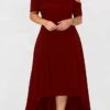 Women‘s Plus Size Curve Holiday Dress Solid Color Crew Neck Short Sleeve Fall Spring Elegant Casual Maxi Long Dress Daily Holiday Dress
