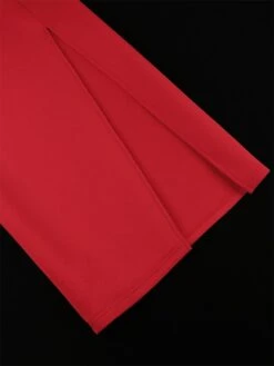 Women's Plus Size Curve Party Dress Bodycon Sheath Dress Plain Long Dress Maxi Dress Sleeveless Backless Split One Shoulder Fashion Party Red Fall Winter XL XXL 3XL 4XL -HAYz Clothing Shop joogeb1694425979436