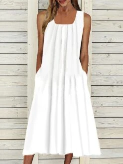 Women's Two Piece Dress Set Casual Dress Print Dress Outdoor Daily Fashion Modern Pocket Print Midi Dress Square Neck 3/4 Length Sleeve Floral Regular Fit White Summer Spring S M L XL XXL -HAYz Clothing Shop jsrkzp1686030202383