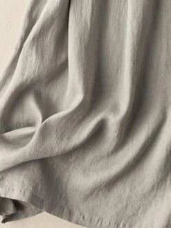 Women's Casual Dress Cotton Linen Dress A Line Dress Midi Dress Cotton Blend Basic Casual Outdoor Vacation Shirt Collar Pocket Short Sleeve Summer Spring 2023 Regular Fit Red Green Gray Plain M L XL -HAYz Clothing Shop juuhwc1682673451629