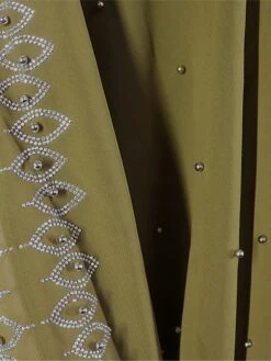 Women‘s Plus Size Curve Casual Dress Shift Dress Kaftan Dress Floral Long Dress Maxi Dress Long Sleeve Layered Hooded Elegant Outdoor Green Summer Spring One Size -HAYz Clothing Shop kqjdvu1677653408419