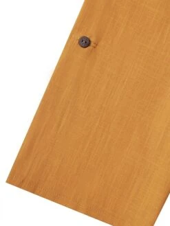 Women's Casual Dress Cotton Linen Dress A Line Dress Midi Dress Cotton Blend Basic Modern Outdoor Daily Vacation Crew Neck Ruched Patchwork Short Sleeve Summer Spring 2023 Loose Fit Orange Plain S M -HAYz Clothing Shop ksndcg1683610636305