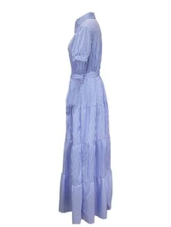 Women's Shirt Dress Casual Dress Swing Dress Maxi Long Dress Outdoor Daily Vacation Polyester Fashion Modern Shirt Collar Ruffle Button Short Sleeve Summer Spring 2023 Regular Fit Blue Purple Green 18 Women's Shirt Dress Casual Dress Swing Dress Maxi Long Dress Outdoor Daily Vacation Polyester Fashion Modern Shirt Collar Ruffle Button Short Sleeve Summer Spring 2023 Regular Fit Blue Purple Green -HAYz Clothing Shop ktfdij1689593659894