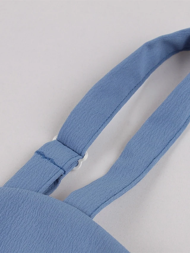 Women's Plus Size Retro 1950s Vintage Dress Mini Dress Daily Holiday Backless Print Floral Spaghetti Strap Sleeveless Regular Fit Spring Fall 2023 Blue XL XXL 3XL 4XL 4 Women's Plus Size Retro 1950s Vintage Dress Mini Dress Daily Holiday Backless Print Floral Spaghetti Strap Sleeveless Regular Fit Spring Fall 2023 Blue XL XXL 3XL 4XL - Image 4