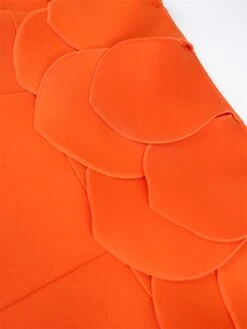 Women's Plus Size Curve Party Dress Cocktail Dress Bodycon Plain Midi Dress Short Sleeve Split Off Shoulder Fashion Party Orange Spring Fall XL XXL 3XL 4XL -HAYz Clothing Shop kzesgp1694165777257