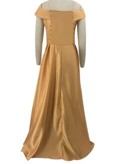 Women's Plus Size Party Dress Solid Color Off Shoulder Ruched Sleeveless Fall Winter Sexy Formal Prom Dress Maxi Long Dress Party Date Dress -HAYz Clothing Shop lfcjvb1647514373836