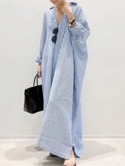 Women‘s Casual Dress Shirt Dress Cotton Dress Shift Dress Maxi Long Dress Cotton Basic Casual Outdoor Winter Dress Daily Shirt Collar Button Split Long Sleeve Summer Winter Fall Spring 2023 20 Women‘s Casual Dress Shirt Dress Cotton Dress Shift Dress Maxi Long Dress Cotton Basic Casual Outdoor Winter Dress Daily Shirt Collar Button Split Long Sleeve Summer Winter Fall Spring 2023 -HAYz Clothing Shop lhnqaq1652344635488