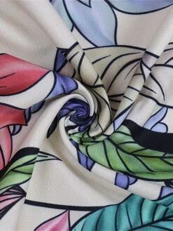 Women's Two Piece Dress Set Casual Dress Skirt Set Outdoor Daily Fashion Elegant Ruffle Print Long Dress Maxi Dress V Neck Long Sleeve Leaf Floral Regular Fit Purple Apricot Summer Spring S M L XL -HAYz Clothing Shop lmcydm1689579865039