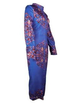 Women's Shirt Dress Casual Dress Bodycon Midi Dress Outdoor Office Daily Polyester Fashion Romantic Stand Collar Button Print Long Sleeve Summer Spring Fall 2023 Slim Blue Khaki Floral S M L XL 2XL 31 Women's Shirt Dress Casual Dress Bodycon Midi Dress Outdoor Office Daily Polyester Fashion Romantic Stand Collar Button Print Long Sleeve Summer Spring Fall 2023 Slim Blue Khaki Floral S M L XL 2XL -HAYz Clothing Shop lnkvvv1689227632556